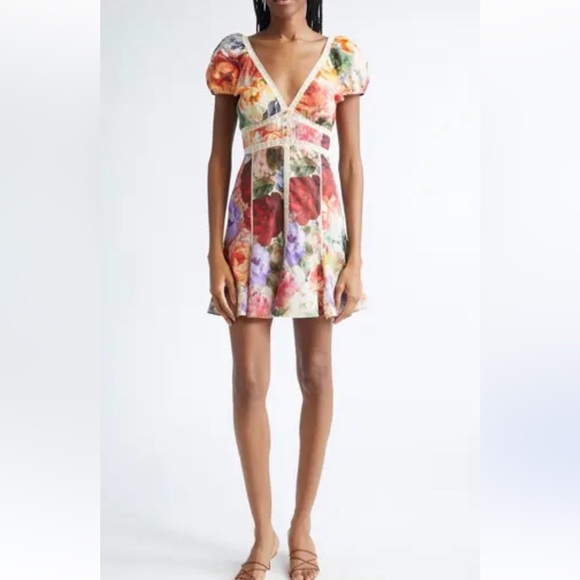 Alice + Olivia Dresses & Skirts - Alice + Olivia Rose Print Mini Dress